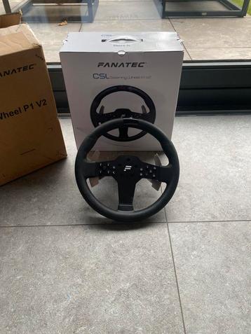 Fanatec p1 v2 stuur met qr1 zo goed als nieuw beschikbaar voor biedingen