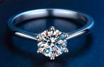 Moissonite ring briljant, Ophalen of Verzenden, Nieuw, Overige materialen