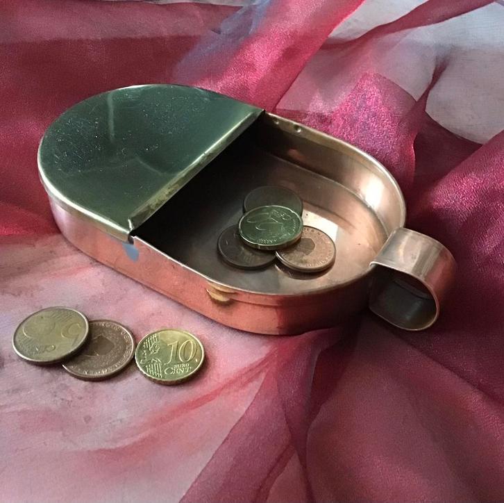 Centenbakje, mansbakje  rood en geelkoper, Antiek en Kunst, Antiek | Koper en Brons, Ophalen of Verzenden