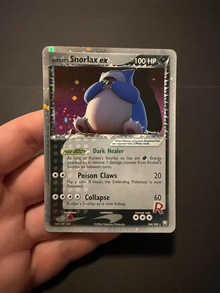 Mooie Rocket's Snorlax ex 104/109 Team Rocket Returns, Hobby en Vrije tijd, Verzamelkaartspellen | Pokémon, Zo goed als nieuw