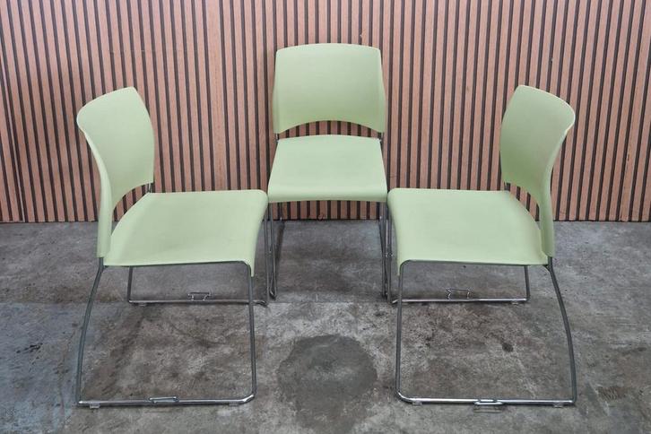 40 x Sting vergaderstoelen buisframe design stoelen kantine, Huis en Inrichting, Stoelen, Zo goed als nieuw, Vijf, Zes of meer stoelen