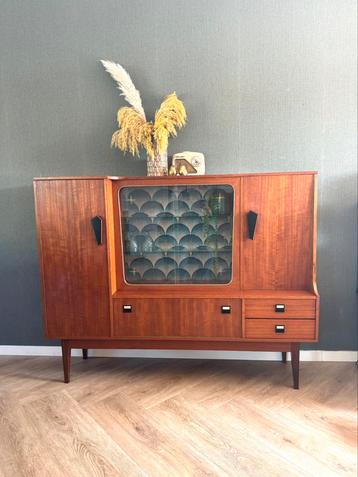 Vintage retro midcentury highboard / wandkast / dressoir  beschikbaar voor biedingen