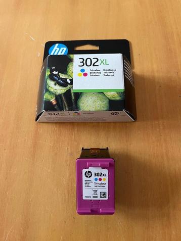 HP 302XL inktjet cartridges 2x kleur  beschikbaar voor biedingen