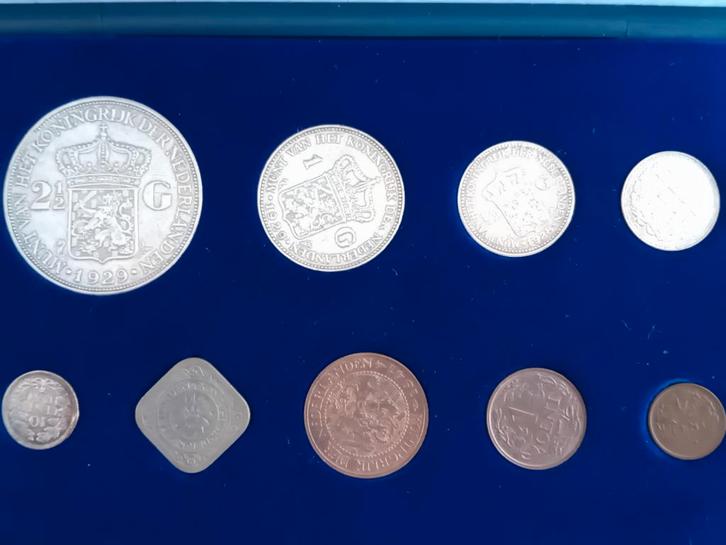 Wilhelmina Muntenset - Complete set met zilver, Postzegels en Munten, Munten | Nederland, Setje, Overige waardes, Koningin Wilhelmina