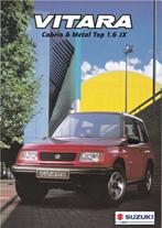 Brochure Suzuki Vitara 02-1999 NEDERLAND, Overige merken, Ophalen of Verzenden, Suzuki, Zo goed als nieuw