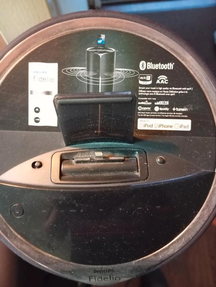 Philips Fidelio Speaker - Bluetooth & Dock, Audio, Tv en Foto, Luidsprekers, Gebruikt, Overige typen, 60 tot 120 watt, Philips