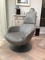 Natuzzi draaifauteuil. Leer, taupe, bieden vanaf €350, 75 tot 100 cm, Gebruikt, Leer, 75 tot 100 cm