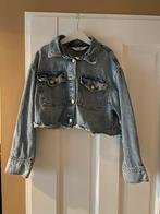H&M Jeans Jasje Kort - Maat 140, Kinderen en Baby's, Ophalen of Verzenden, Zo goed als nieuw, Meisje, Jas