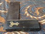 Mahoniehout en koper mooi antiek Engels gereedschap 19,5 cm., Antiek en Kunst, Antiek | Gereedschap en Instrumenten, Ophalen of Verzenden