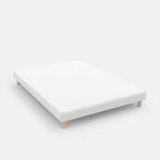 LA REDOUTE INTERIEURS Lattenbodem met beklede latten 160x200, Ophalen, Gebruikt, Wit, Tweepersoons