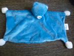 Blauw velours beren doekje lapje van Nestle, Ophalen of Verzenden, Zo goed als nieuw, Overige typen