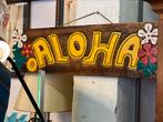 Groot houten Tiki bar bord, 99 cm, Reclamebord, Ophalen of Verzenden, Nvt, Nvt