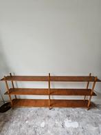 Vintage Stokkenkast Lutjens de Boer Stijl Jaren 70, Huis en Inrichting, Ophalen, Met plank(en), Gebruikt, 100 tot 150 cm