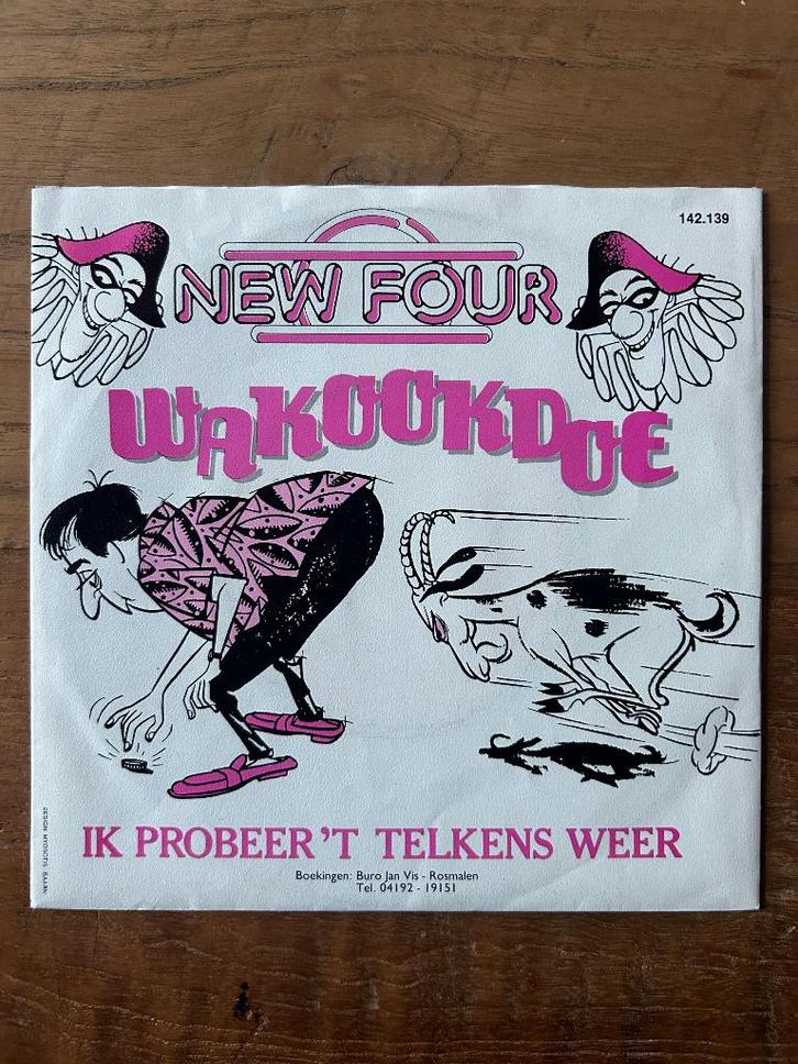 New Four - Wakookdoe (004), Cd's en Dvd's, Vinyl Singles, Gebruikt, Single, Nederlandstalig, 7 inch, Ophalen of Verzenden