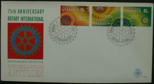 Nederlandse Antillen FDC E-129 - Rotary, Postzegels en Munten, Postzegels | Eerstedagenveloppen, Onbeschreven, Rest van de wereld