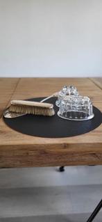 Glazen karaf, bakvormen, rammelaar, zilver tafel kruimelvege, Ophalen of Verzenden