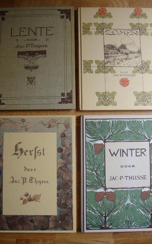 4 boeken Jac. P. Thijsse, lente, zomer, herfst, winter, Boeken, Overige Boeken, Zo goed als nieuw, Ophalen