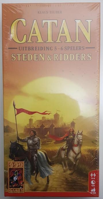 Kolonisten van Catan Steden en Ridders uitbr. voor 5/6p. beschikbaar voor biedingen