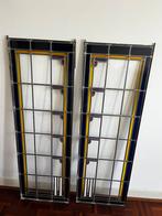 Glas in lood raam 2x 120 bij 39 cm ramen, Minder dan 80 cm, Glas in lood, Ophalen of Verzenden, Zo goed als nieuw