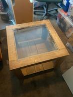 Eiken houten salontafels (2stuks) 60x60 cm, Ophalen, Gebruikt, 50 tot 100 cm, Eikenhout