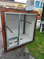 Mooie vogelkooi / uitvliegkooi, Dieren en Toebehoren, Vogels | Hokken en Kooien, Ophalen, Gebruikt, Aluminium, Vogelkooi