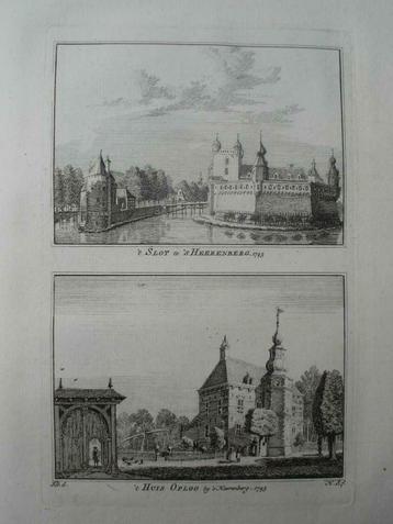 A 67-68 / s, Heerenberg  Slot en Huis Oploo Kopergravure beschikbaar voor biedingen