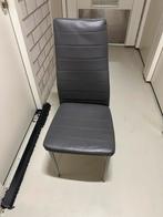 6 Eetkamerstoelen - Set, Huis en Inrichting, Stoelen, Ophalen, Gebruikt, Zwart, Metaal