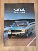 Nette brochure Peugeot 504 berline 1979, Gelezen, Peugeot, Ophalen of Verzenden