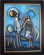 Jos Hameleers geb. Maastricht 1948, fraaie olie/doek., Antiek en Kunst, Ophalen