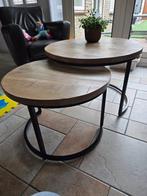 Salontafel, tafeltjes Mangohout, Huis en Inrichting, Tafels | Salontafels, Ophalen, 50 tot 100 cm, 50 tot 75 cm, Rond