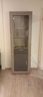 Vitrinekast met lade en deur, Ophalen, 50 tot 100 cm, Zo goed als nieuw, Modern