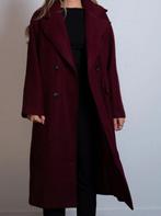 Seishiki Studio Ichi coat burgundy S, Kleding | Dames, Jassen | Winter, Verzenden, Zwart, Zo goed als nieuw, Maat 36 (S)