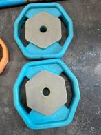 Reebok 2 x 10 kg rep bodypump halter schijven 30mm gewichten, Ophalen, Halterschijven, Gebruikt, 2 x 10 kg
