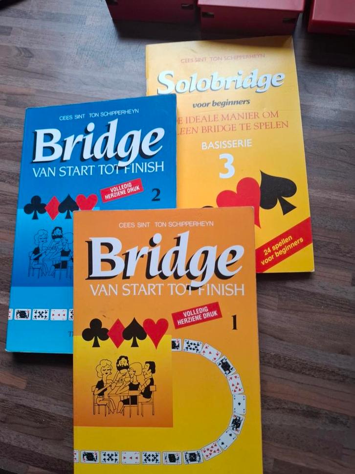 Bridge boeken en Solobridge set, Boeken, Hobby en Vrije tijd, Gelezen, Overige onderwerpen, Ophalen of Verzenden
