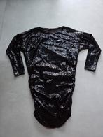 Glitter jurk pailletten feestdagen Sweewë Paris, Maat 38/40 (M), Sweewë, Zwart, Ophalen of Verzenden