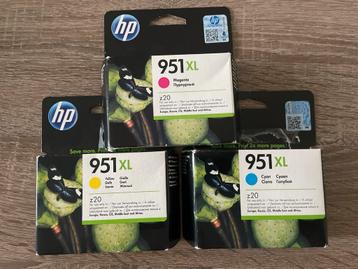 HP 951XL Cartridges Nieuw! Geel, Cyaan en Magenta beschikbaar voor biedingen