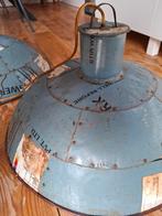 Industriële grote en stoere hanglampen - set van 2, Huis en Inrichting, Lampen | Hanglampen, Gebruikt, Ophalen of Verzenden, Metaal