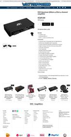 ESX Quantum QM500.4 Mini 4 kanaals versterker 500W RMS, Auto diversen, Autospeakers, Audio Design, Nieuw, Am Breilingsweg 3, 76709 Kronau, Duitsland