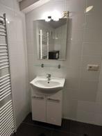 Badkamermeubel incl. spiegel en kraan, Huis en Inrichting, Badkamer | Badkamermeubels, Ophalen, Overige typen, 50 tot 100 cm, Zo goed als nieuw