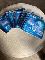 5x TDK DVD R+ 4,7 recordable 1-16x speed, Computers en Software, Beschrijfbare discs, Ophalen of Verzenden, Gebruikt, Dvd, TDK