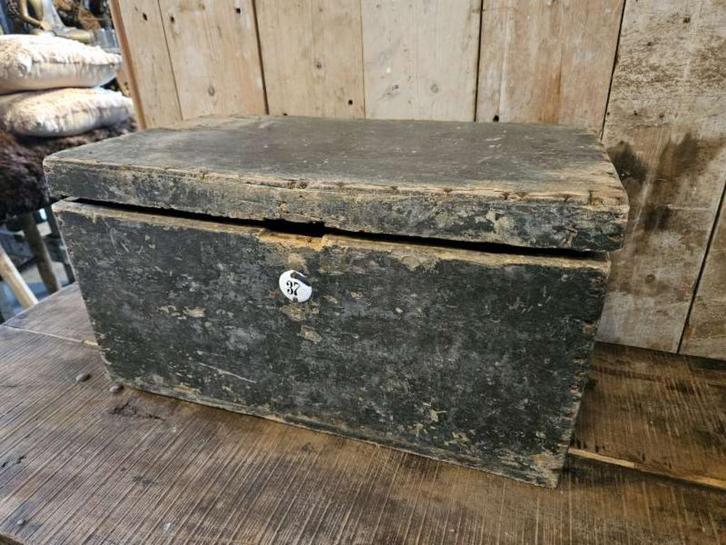 oude kist `WOONWINKEL RUSTIEK``, Antiek en Kunst, Curiosa en Brocante, Ophalen of Verzenden