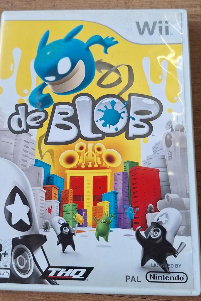 De Blob Nintendo Wii, Spelcomputers en Games, Games | Nintendo Wii, Zo goed als nieuw, 1 speler, Vanaf 3 jaar, Ophalen of Verzenden