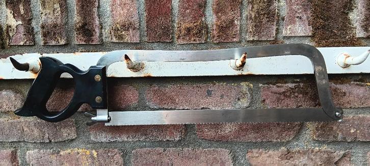 Vintage RVS slagers bottenzaag zaaglengte 44 cm., Huis en Inrichting, Keuken | Keukenbenodigdheden, Gebruikt, Ophalen of Verzenden