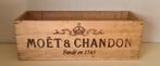 Vintage Moët & Chandon kistje hout / houten kist jeroboam, Minder dan 50 cm, Gebruikt, Minder dan 50 cm, Ophalen of Verzenden