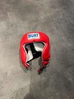 Kickboks/Boks Hoofdkap Leer - Maat S (Kids), Overige, Vechtsportbescherming, Ophalen of Verzenden, Zo goed als nieuw