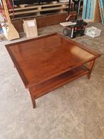 Salontafel en sidetable kersenhout, Ophalen, Gebruikt, Vierkant, Kersenhout