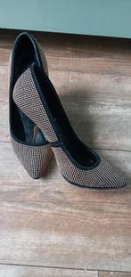 Zwart/gouden pumps, Ophalen of Verzenden, Zo goed als nieuw, Zwart