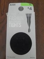 zwarte hold ups met  bloem dessin M, Verzenden, Nieuw, Zwart, Panty
