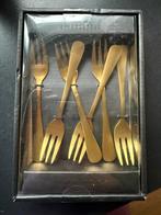 Gusta nieuwe goudkleurige gebaksvorkjes, Ophalen, Nieuw