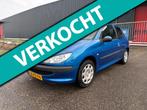 Peugeot 206 1.4 Air-line NWE. APK 29-01-2027 AIRCO, Auto's, Voorwielaandrijving, 31 €/maand, 4 cilinders, Blauw